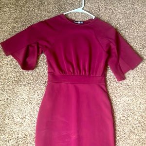 Burgundy dress